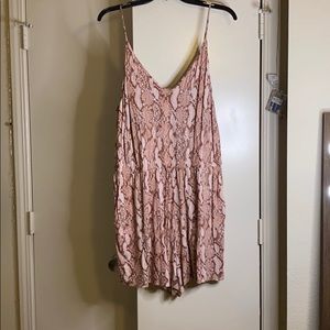 H&M snakeskin Romper with pockets